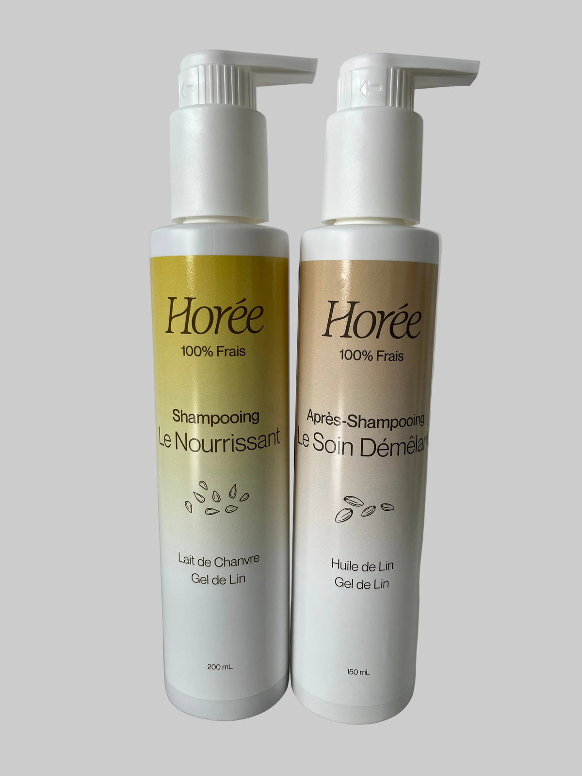 Pompe packaging shampoing et après-shampoing