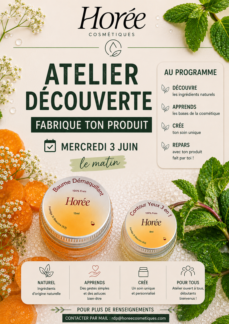 Atelier découverte -  Fabrique ton produit